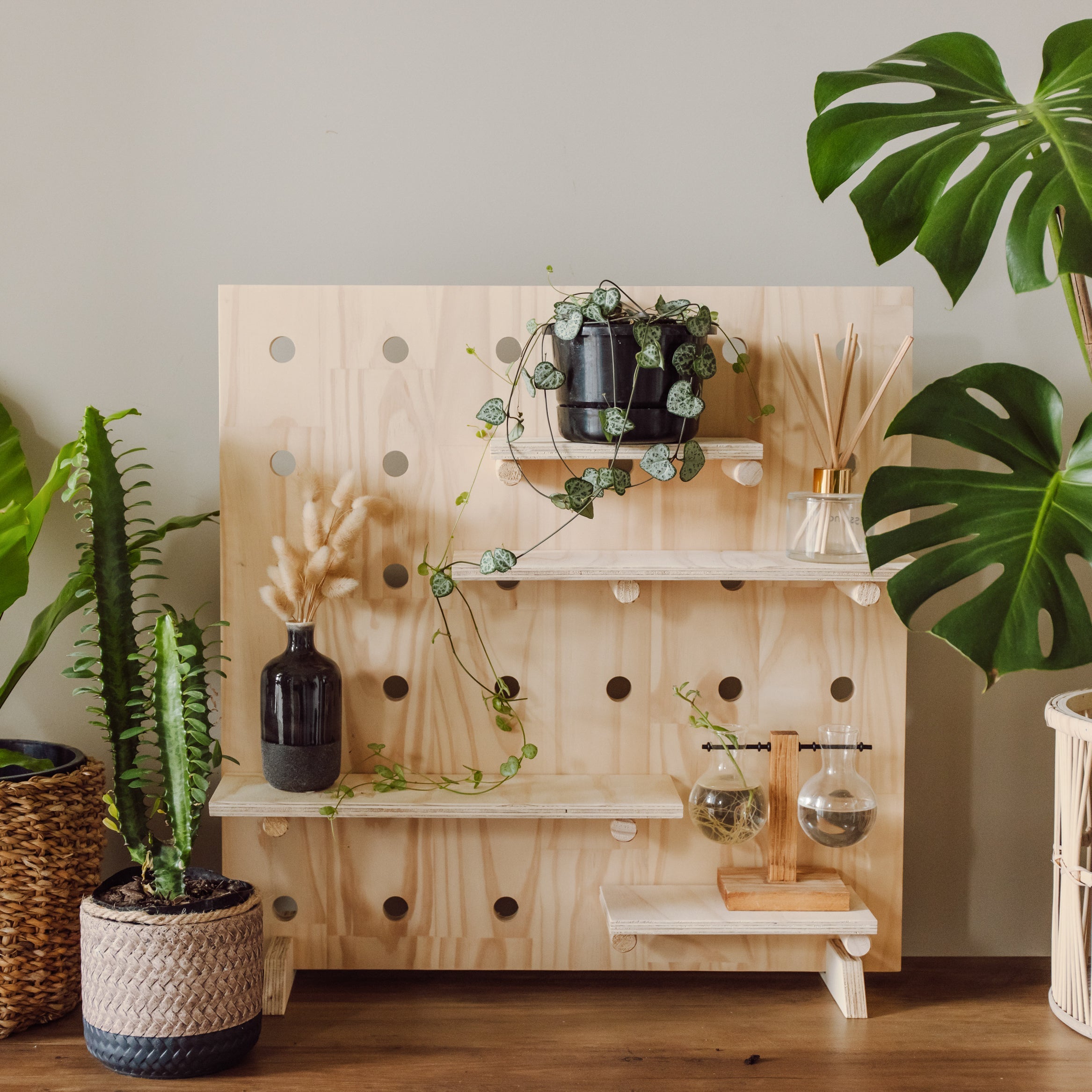 Pegboard with plants - Variant Spaces