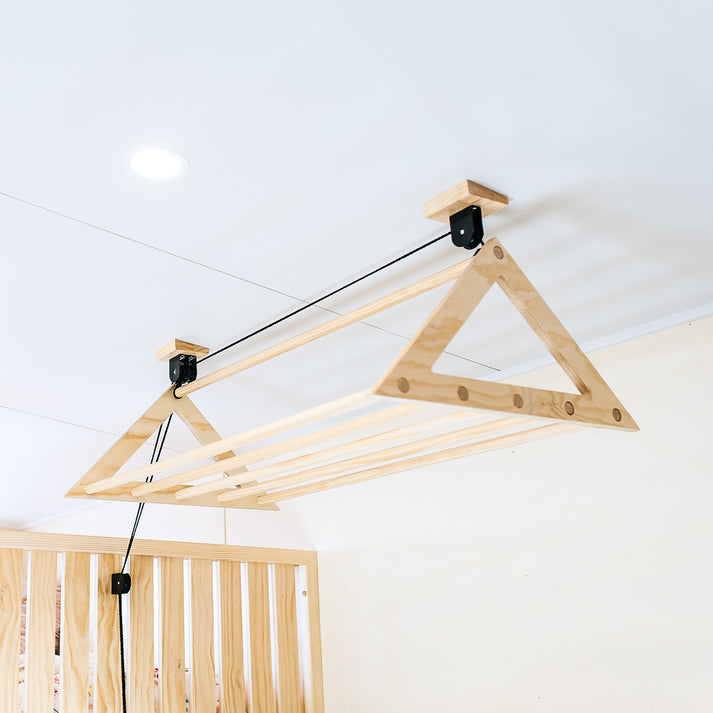 Laundry Rack Pull String Pulley Laundry Rack – Creatively Useful